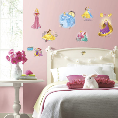 wallpaperstore.gr-αυτοκόλλητο τοίχου,πριγκίπισσες,Disney,glitter,DIY