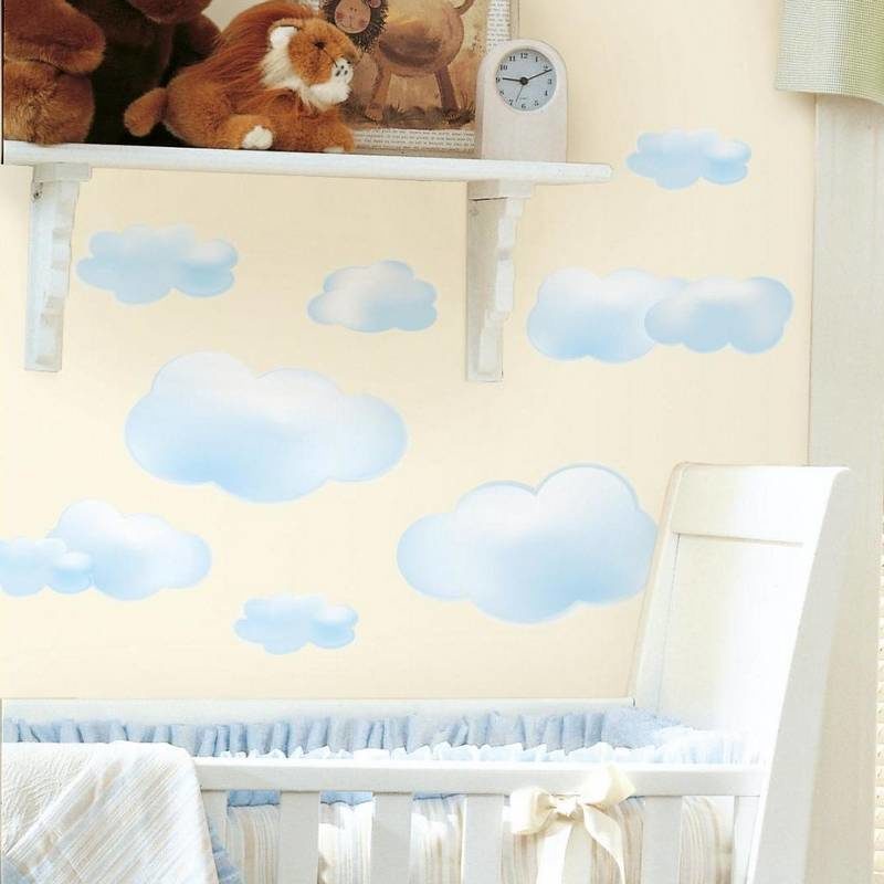 wallpaperstore.gr-αυτοκόλλητο τοίχου,σύννεφα,DIY