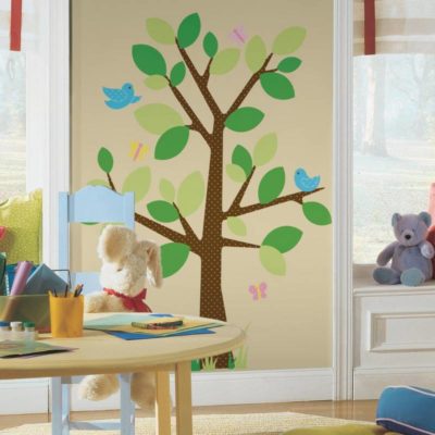 wallpaperstore.gr-αυτοκόλλητο τοίχου,δέντρο,DIY