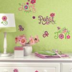 wallpaperstore.gr-αυτοκόλλητο τοίχου,λέξεις,λουλούδια,DIY