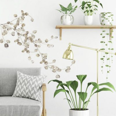 wallpaperstore.gr-αυτοκόλλητο τοίχου,λουλούδια,φύλλα,κλαδιά,DIY