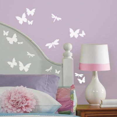 wallpaperstore.gr-αυτοκόλλητο τοίχου,πεταλούδες,Φωσφορίζον,DIY