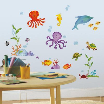 wallpaperstore.gr-αυτοκόλλητο τοίχου,ψάρια,παιδικές,DIY