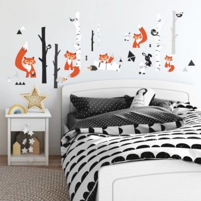 wallpaperstore.gr-αυτοκόλλητο τοίχου,δέντρο,ζώα,DIY