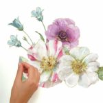 wallpaperstore.gr-αυτοκόλλητο τοίχου,λουλούδια,πεταλούδες,Lisa Audit