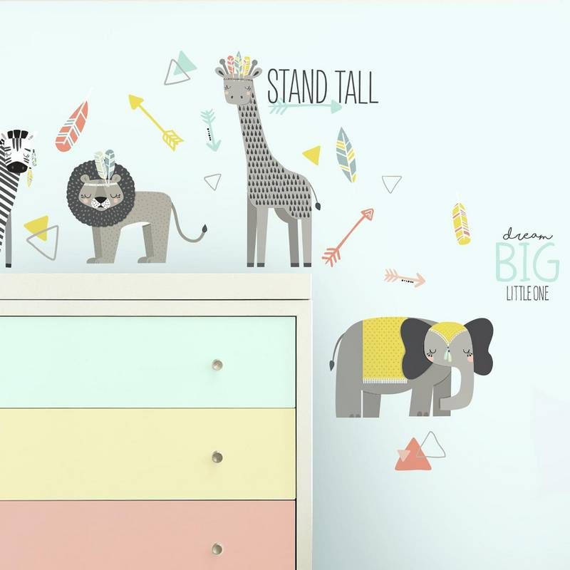 wallpaperstore.gr-αυτοκόλλητο τοίχου,λέξεις,ζώα,DIY