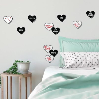 wallpaperstore.gr-αυτοκόλλητο τοίχου,καρδούλες,δυνατότητα σημειώσεων,DIY