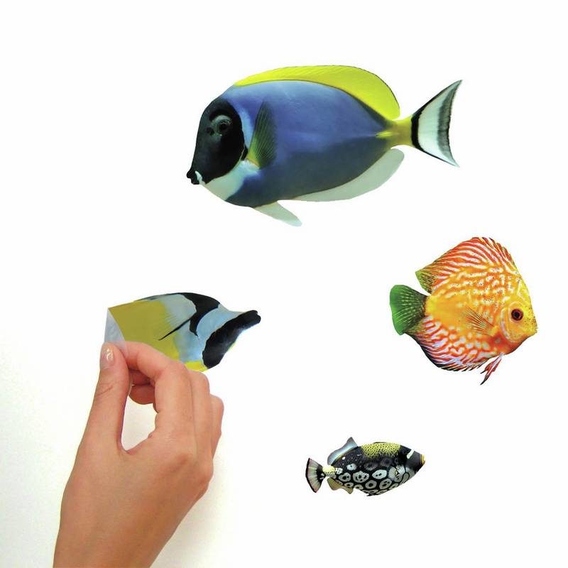 wallpaperstore.gr-αυτοκόλλητο τοίχου,ψάρια,θάλασσα,DIY