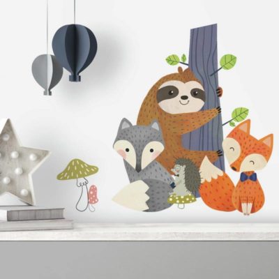 wallpaperstore.gr-αυτοκόλλητο τοίχου,αλεπού,ζώα,παιδική,DIY