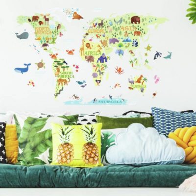 wallpaperstore.gr-αυτοκόλλητο τοίχου,χάρτης,παιδική,DIY