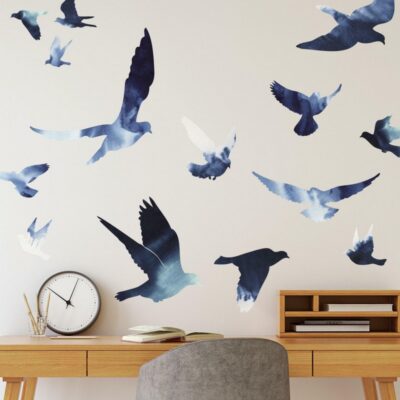 wallpaperstore.gr-αυτοκόλλητο τοίχου,πουλιά,DIY