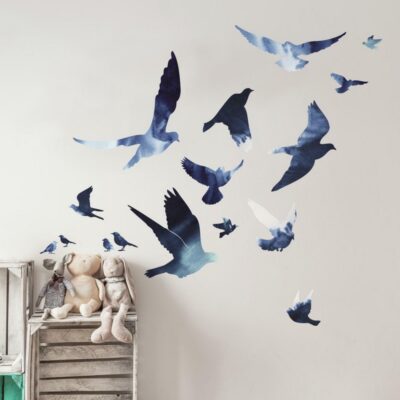 wallpaperstore.gr-αυτοκόλλητο τοίχου,πουλιά,DIY