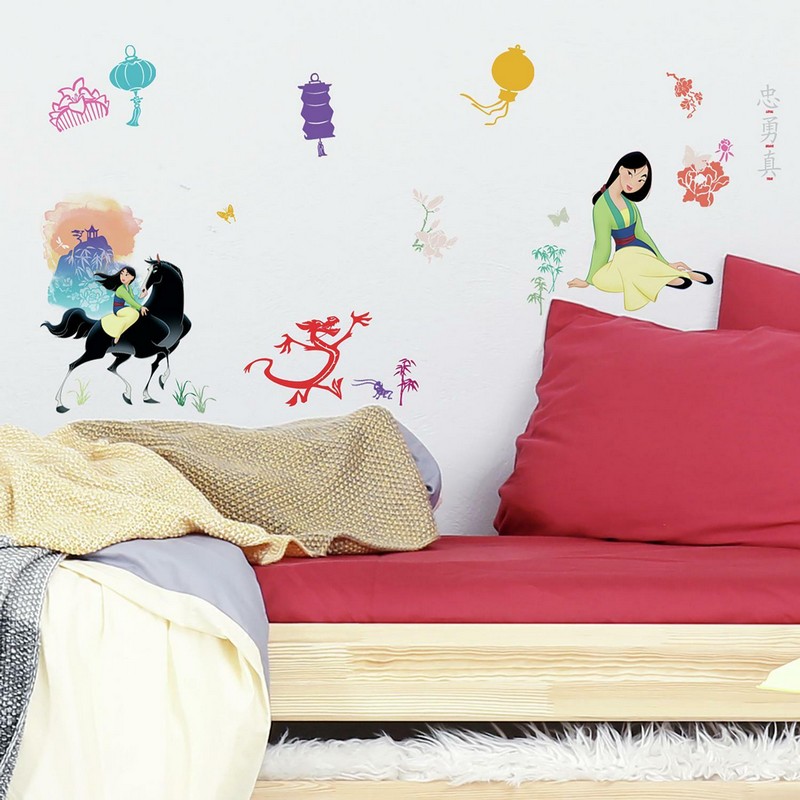 wallpaperstore.gr-αυτοκόλλητο τοίχου,disney,μουλάν,DIY