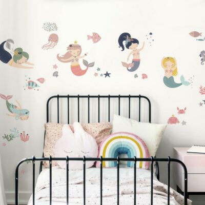 wallpaperstore.gr-αυτοκόλλητο τοίχου,κορίτσια,γοργόνες,DIY