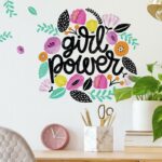 wallpaperstore.gr-αυτοκόλλητο τοίχου,κορίτσια,λουλούδια,DIY