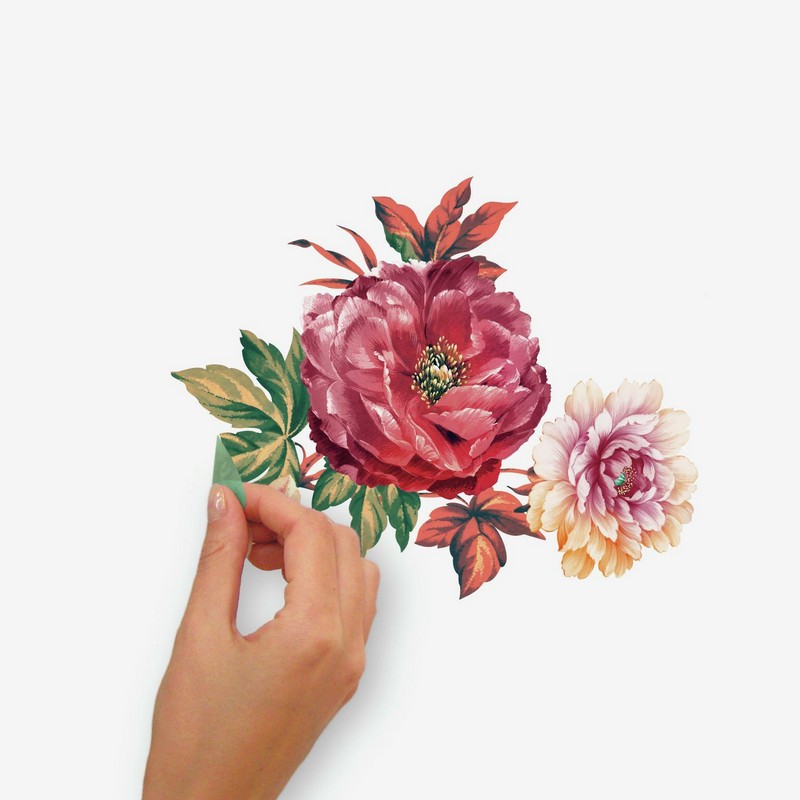 wallpaperstore.gr-αυτοκόλλητο τοίχου,ελαφάκι,λουλουδια,DIY