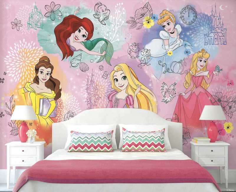 wallpaperstore.gr-παράσταση τοίχου,παιδική,Disney,Πριγκίπισσες