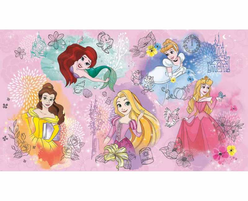 wallpaperstore.gr-παράσταση τοίχου,παιδική,Disney,Πριγκίπισσες