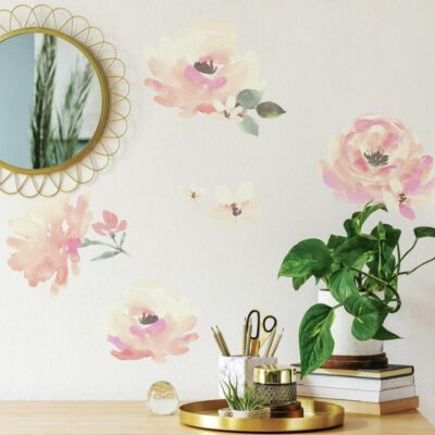 wallpaperstore.gr-αυτοκόλλητο τοίχου,λουλούδια,DIY