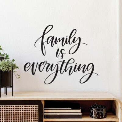 wallpaperstore.gr-αυτοκόλλητο τοίχου,λέξεις,family,DIY