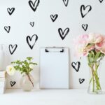 wallpaperstore.gr-αυτοκόλλητο τοίχου,καρδιές,DIY