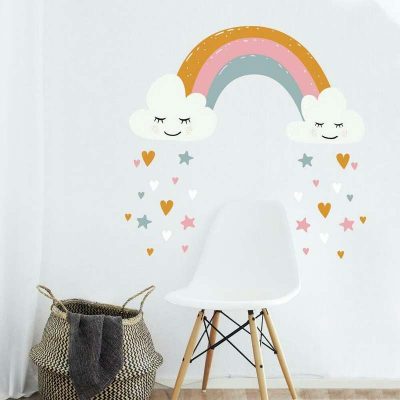 wallpaperstore.gr-αυτοκόλλητο τοίχου,παιδική,ουράνιο τόξο,DIY