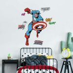 wallpaperstore.gr-αυτοκόλλητο τοίχου,captain america,DIY