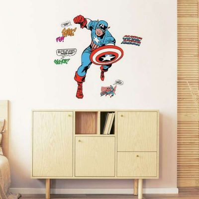 wallpaperstore.gr-αυτοκόλλητο τοίχου,captain america,DIY