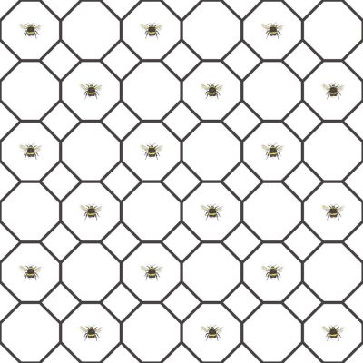 wallpaperstore.gr-ταπετσαρία,γεωμετρικά σχήματα,μέλισσες